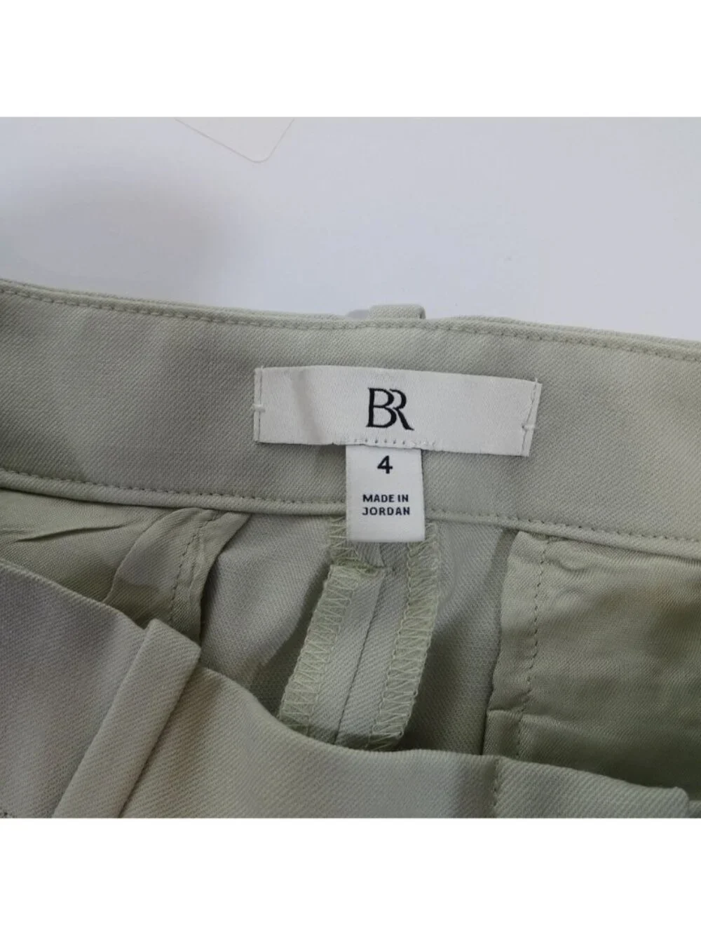 Banana Republic Women Wool Blend Wide Leg Pants Tan Size 4 Flat Front Pockets - Picture 5 of 12